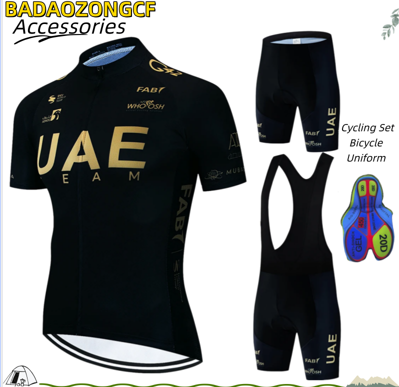 Men Accessories Uae - Conjunto de Ciclismo Masculino UAE, Uniforme