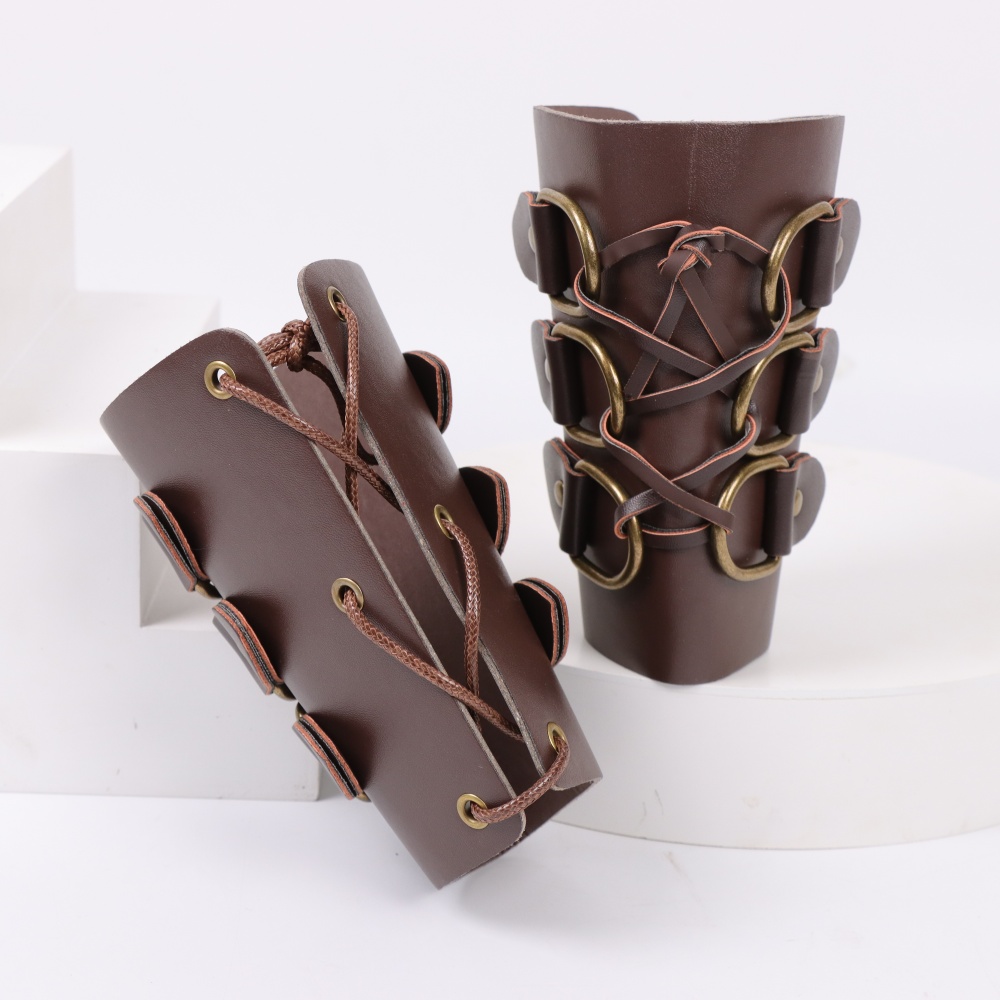 Medieval Men'S Accessories - Luvas longas de couro para tiro
