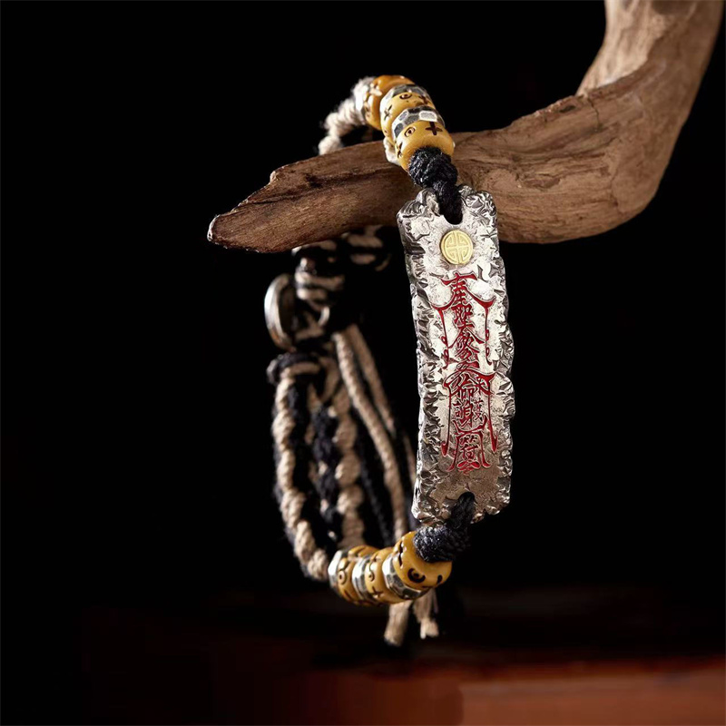 Men Accessories Ethnic - Pulseira de Corda Trançada Estilo Étnico