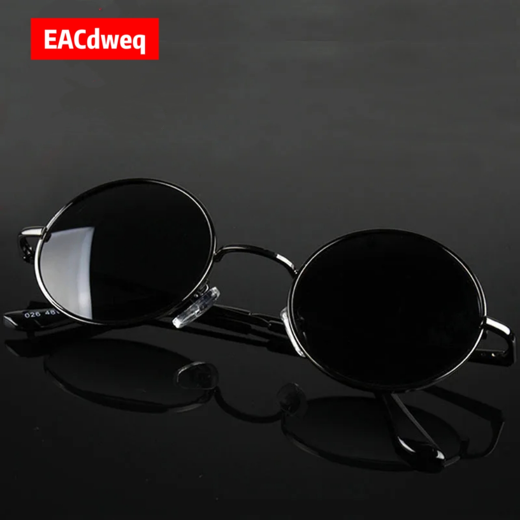Sunglasses Polarized Men - Óculos de Sol Redondos Retrô Vintage