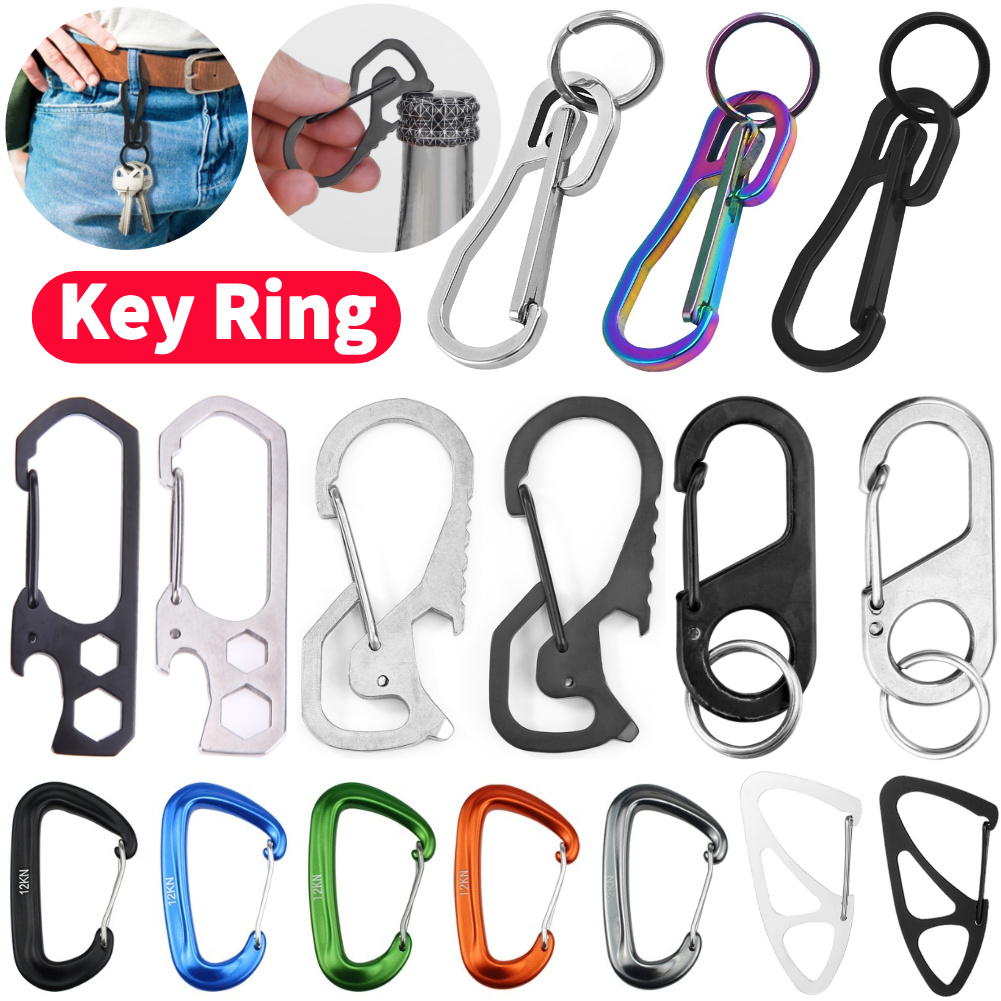 Keychain Multi Tool - Chaveiro mosquetão escalada ao ar livre