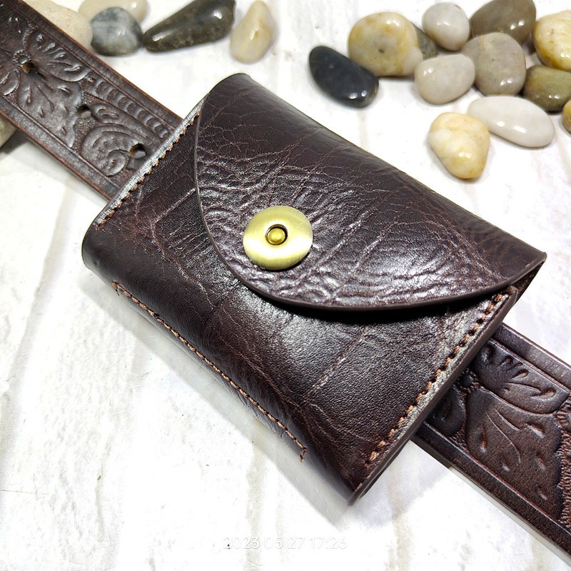 Men Accessories Box - Blong-Mini bolsa de cintura de couro