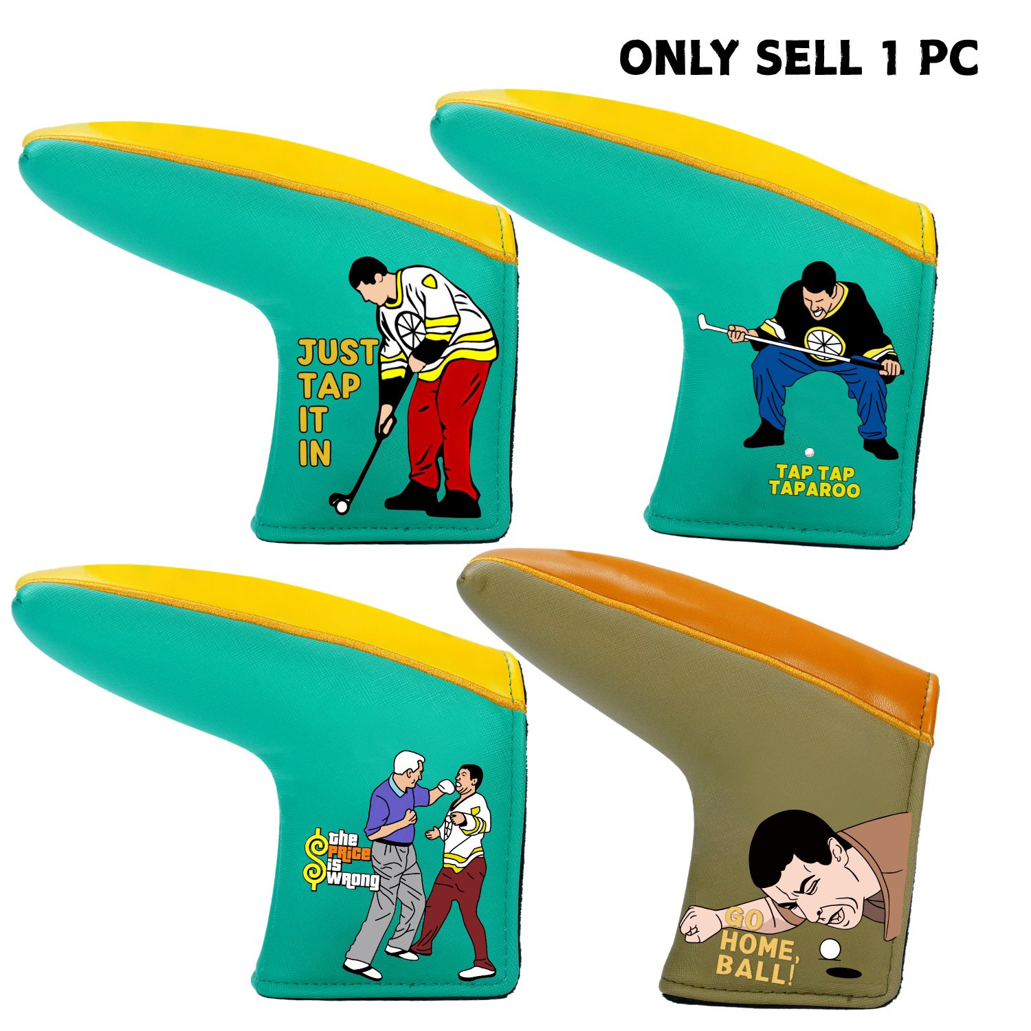 Men'S Accessories Premium - Capa para Putter de Golfe Happy