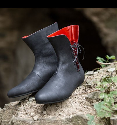 Medieval Men'S Accessories - Sapato de couro medieval masculino Botas