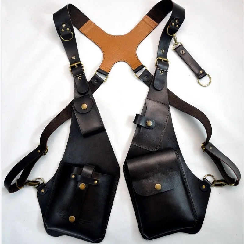 Men Accessories Box - Bolsa de arnês de ombro Steampunk