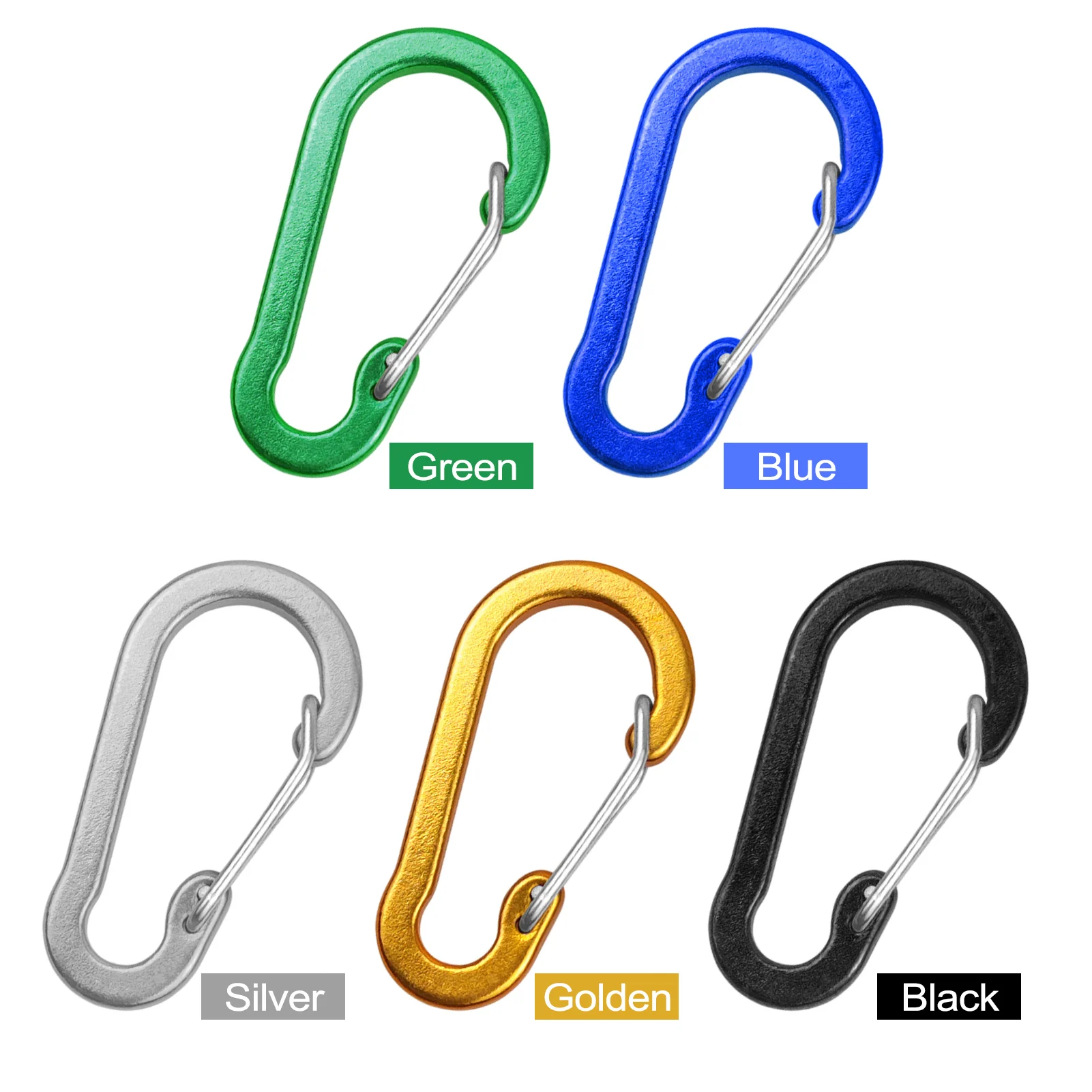 5/10/12 pçs mosquetão clipes m - Keychain Multi Tool avaliação e preço