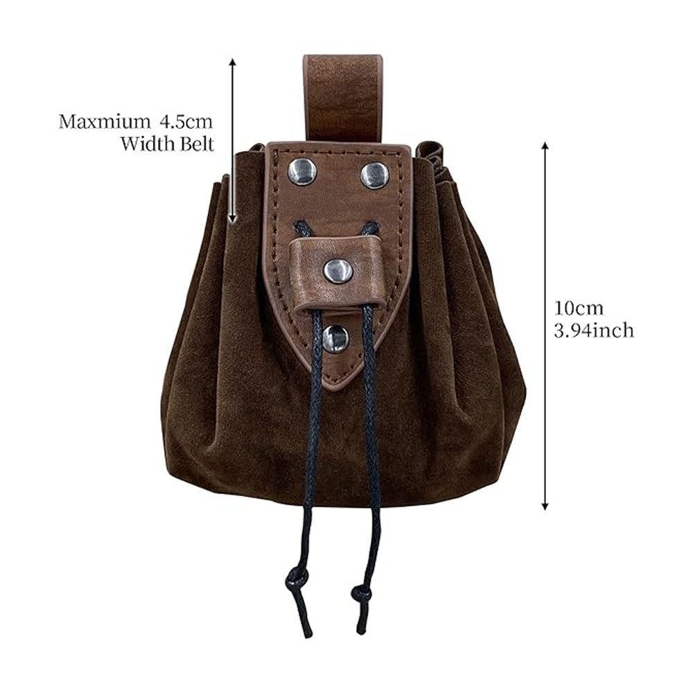 Bolsa de Cintura de Couro Esti - Medieval Men'S Accessories avaliação e preço