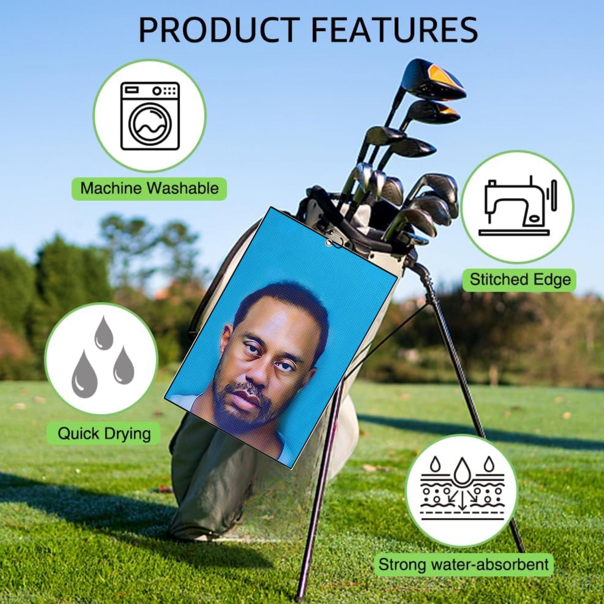 2 toalhas de golfe premium de  - Men'S Accessories Premium avaliação e preço