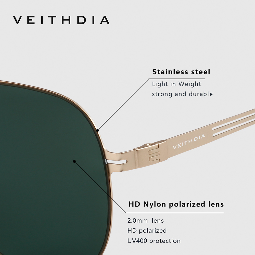 VEITHDIA Óculos de sol de nylo - Sunglasses Polarized Men avaliação e preço
