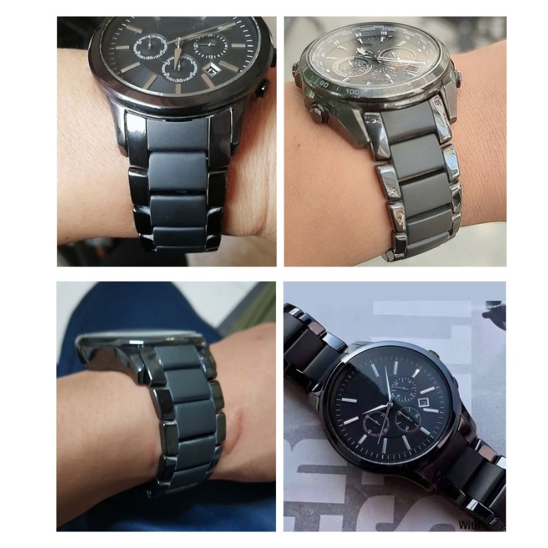 Pulseira de relógio de cerâmic - Men'S Accessories Armani avaliação e preço
