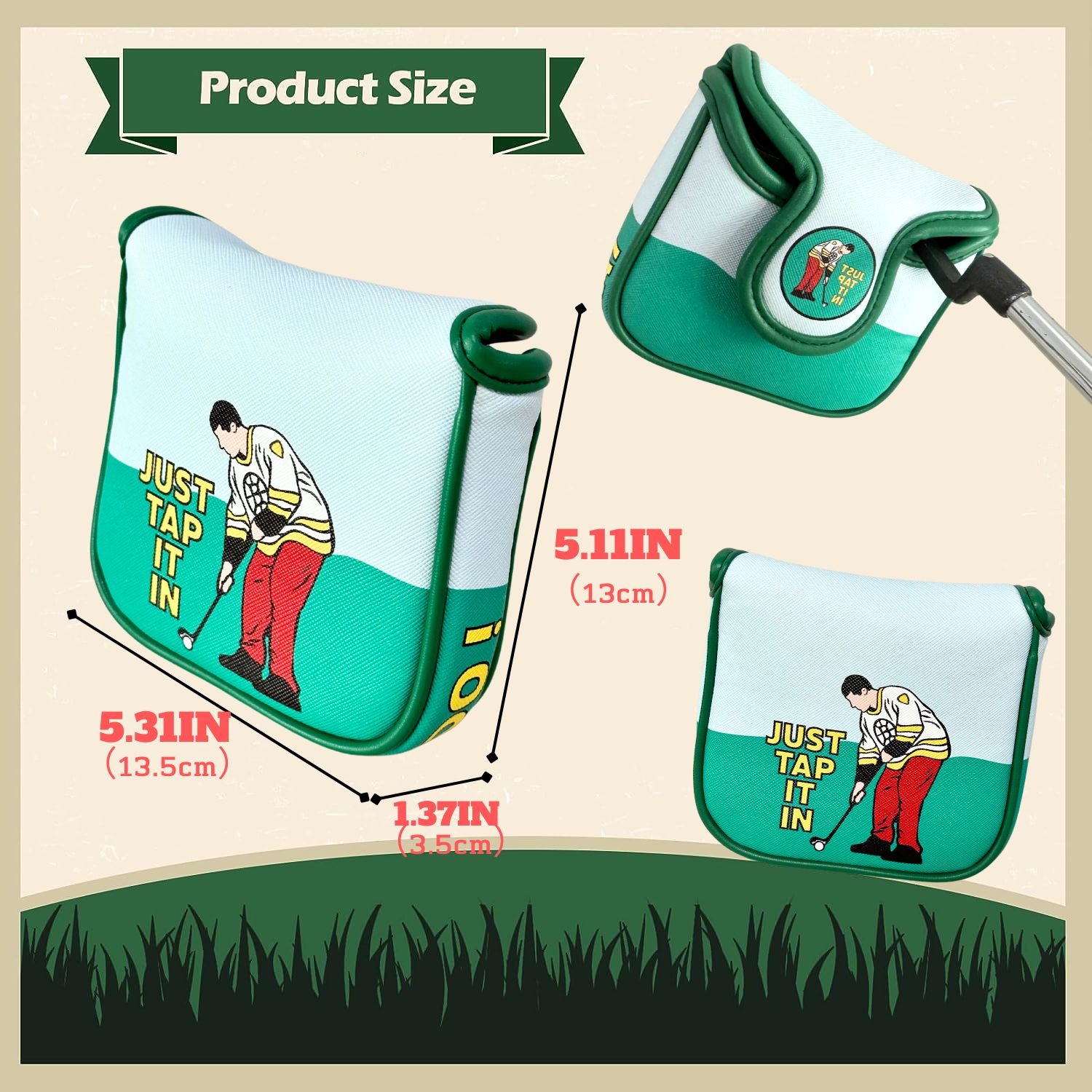 PU Leather Golf Putter Cover p - Men'S Accessories Premium avaliação e preço