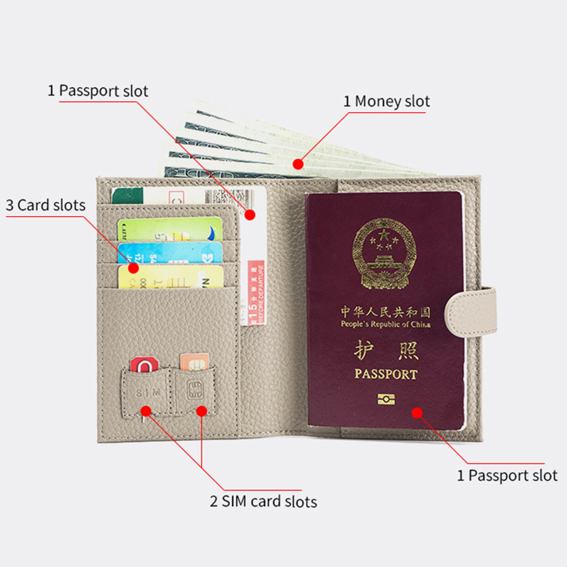 Suporte de passaporte de couro - Men'S Accessories On Sale avaliação e preço