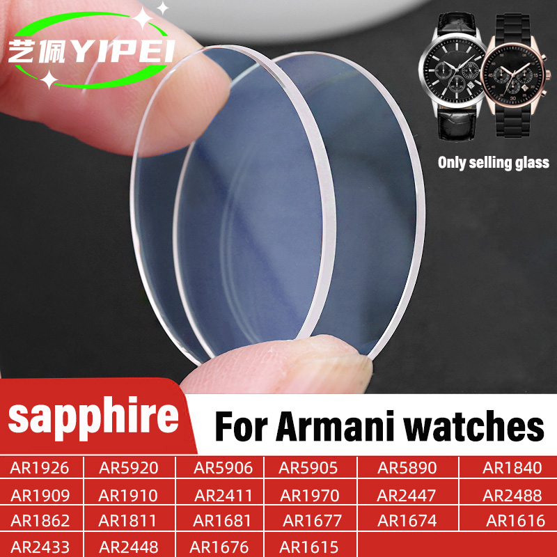Flat Sapphire Relógio De Vidro - Men'S Accessories Armani avaliação e preço