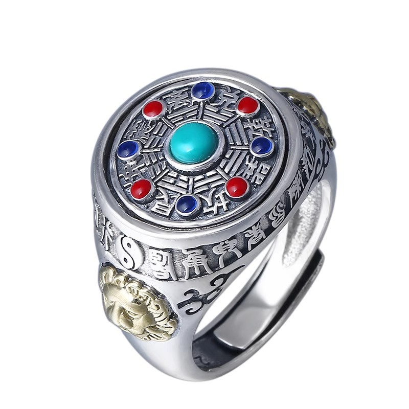 Anel de esmalte colorido estil - Men Accessories Ethnic avaliação e preço