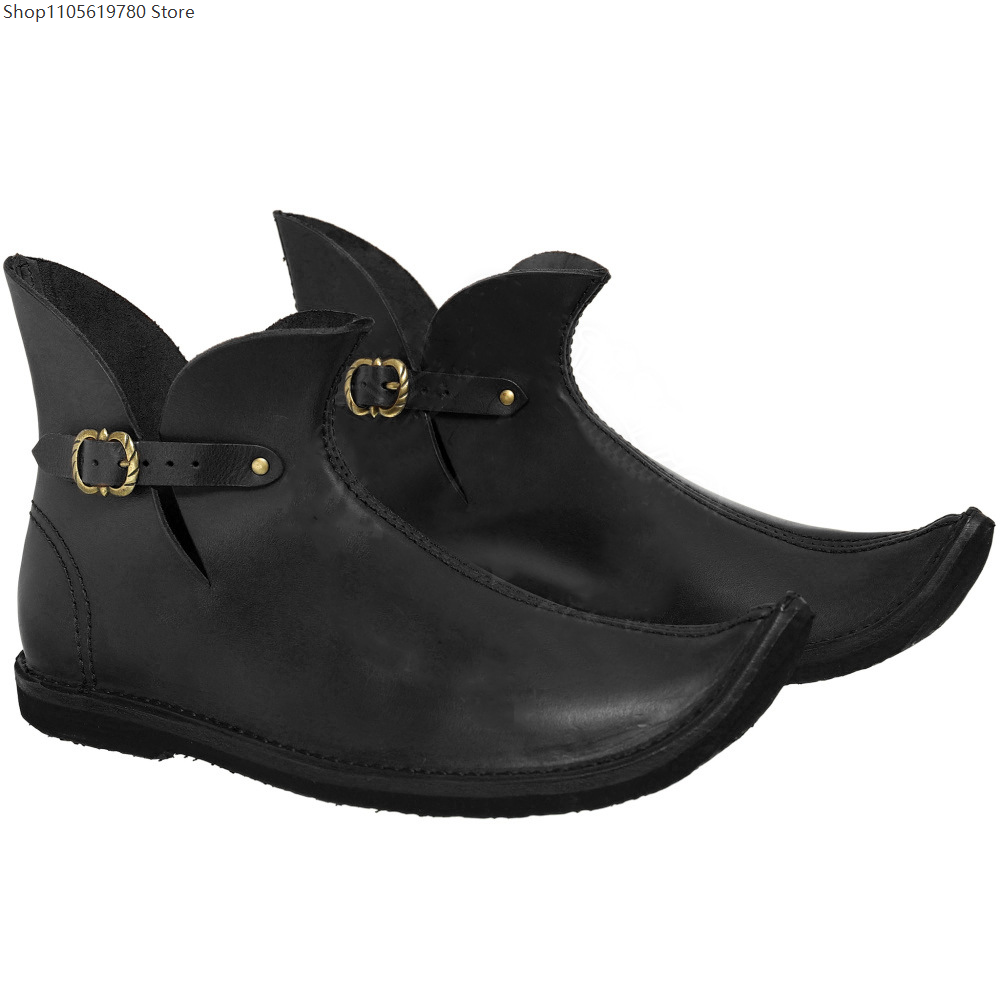 Botas curtas masculinas retrô  - Medieval Men'S Accessories avaliação e preço
